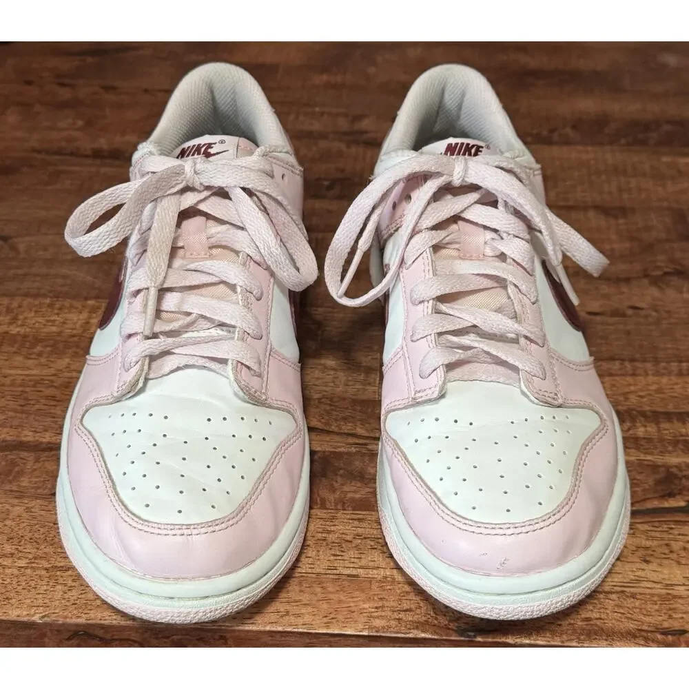 Nike Dunk Low GS Size 7Y Pink Foam Dark Beetroot White CW1590 601